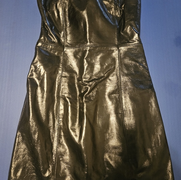 NWOT Reformation Veda Walter Leather Strapless Mini Dress - XS - Picture 8 of 9